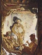 Sir William Orpen Soldiers Resting at the Front Spain oil painting artist